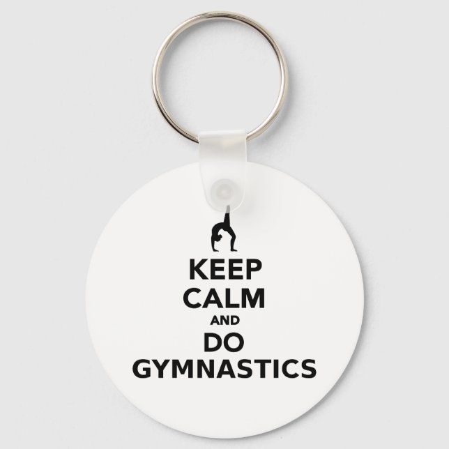 Porte-clés Keep calm and do Gymnastics (Recto)