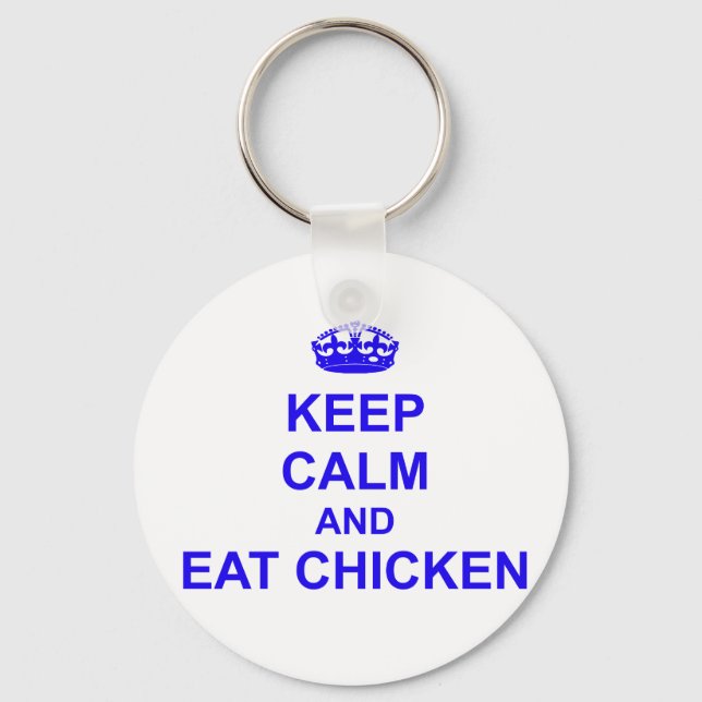 Porte-clés Keep Calm and Eat Chicken (Recto)