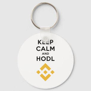 Porte-clés Keep Calm and Hodl Binance Keychain