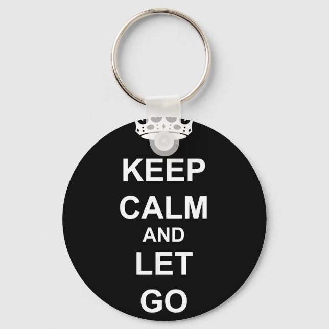 PORTE-CLÉS KEEP CALM AND LET GO (Recto)