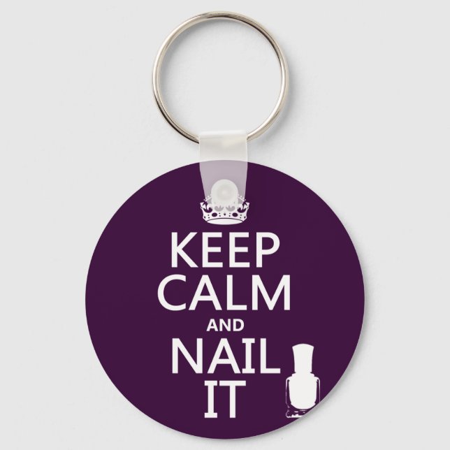 Porte-clés Keep Calm and Nail It (Nail polish) (Recto)