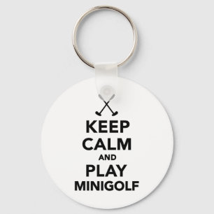 Porte-clés Keep calm and play Minigolf