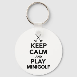 Porte-clés Keep calm and play Minigolf