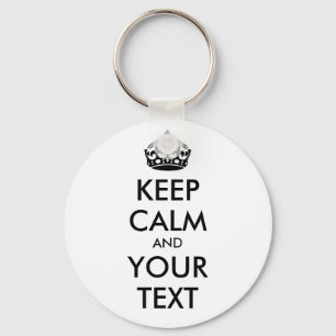 Porte-clés KEEP CALM and YOUR TEXT