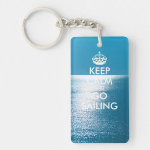 Porte-clés KEEP CALM et GO SAILING personnalisés