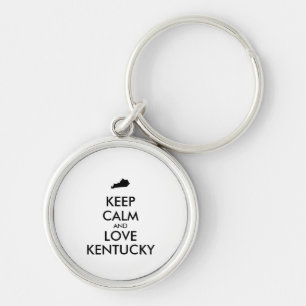 Porte-clés KEEP CALM et LOVE KENTUCKY personnalisables