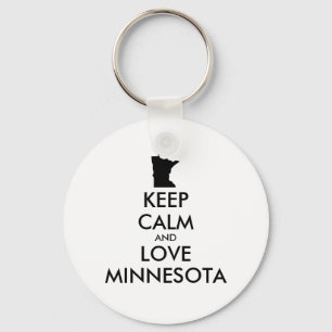 Porte-clés KEEP CALM et LOVE MINNESOTA