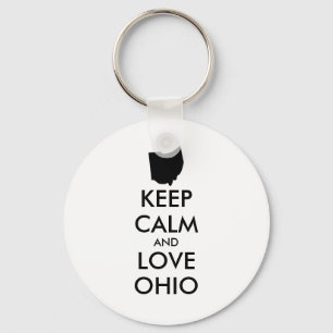 Porte-clés KEEP CALM et LOVE OHIO personnalisables