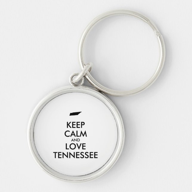 Porte-clés KEEP CALM et LOVE TENNESSEE (Devant)