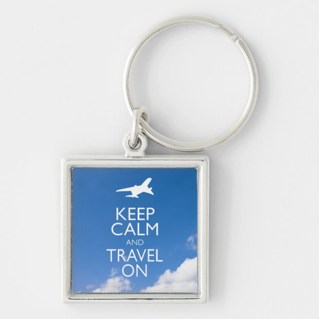 PORTE-CLÉS KEEP CALM ET TRAVEL (Devant)