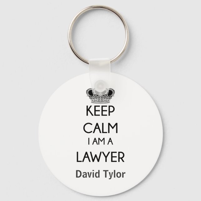 Porte-clés Keep Calm, I am a Lawyer (Recto)