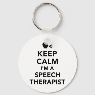 Porte-clés Keep calm I’m a speech therapist