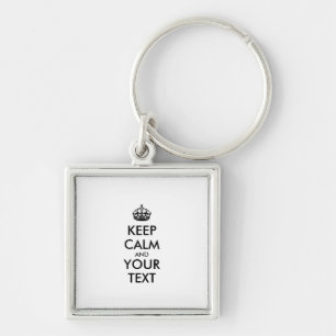 Porte-clés KEEP CALM personnalisé et votre texte