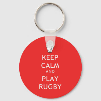 Porte-clés Keep Calm & Play Rugby