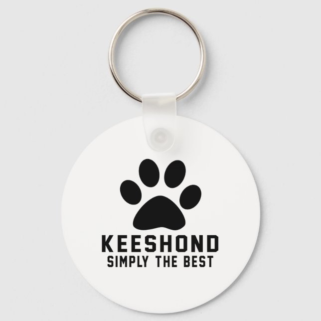 Porte-clés Keeshond Simplement le meilleur (Recto)