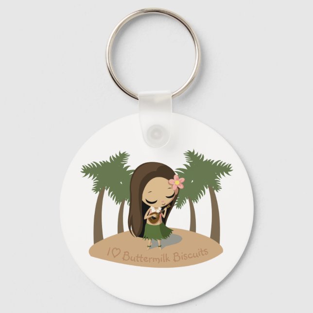 Porte-clés Keilana la fille Hula (Recto)