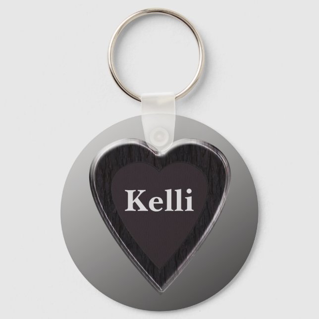 Porte-clés Kelli Heart Keychain par 369MyName (Recto)