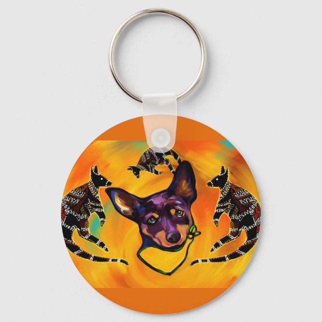 PORTE-CLÉS KELPIE AUSTRALIEN (Recto)