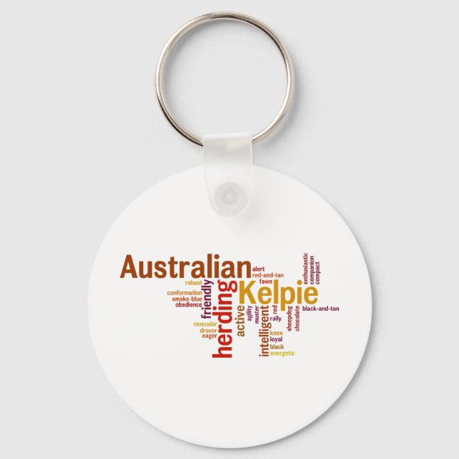 Porte-clés Kelpie australienne (Recto)