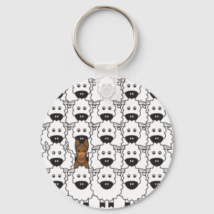 Porte-clés Kelpie australienne dans le mouton