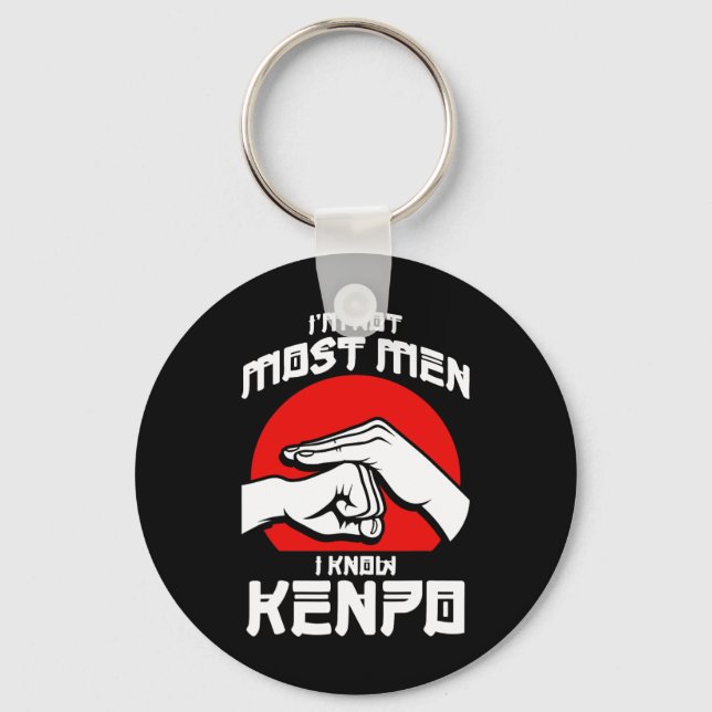Porte-clés Kenpo Agressive Self Defense Karate Martial Arts (Recto)