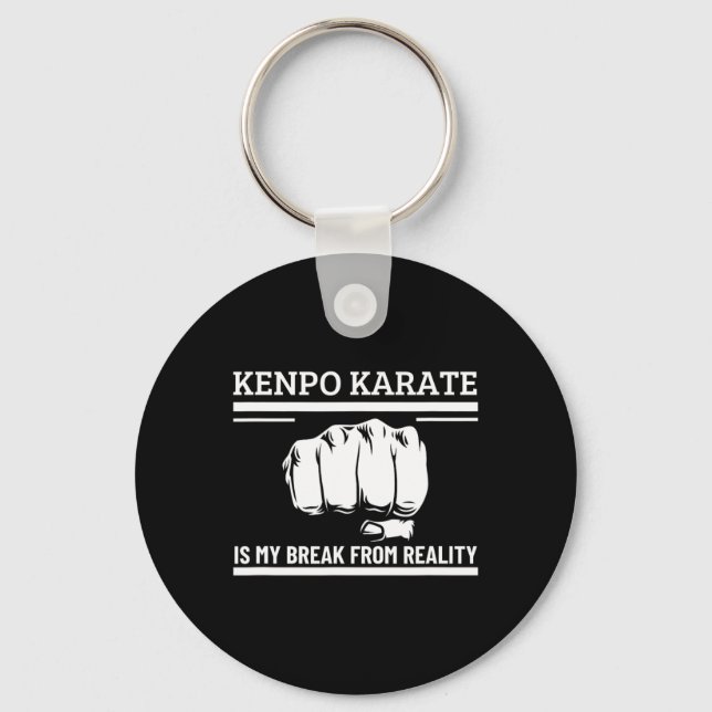 Porte-clés Kenpo Karate Est Ma Pause De La Réalité Drôle Amér (Recto)