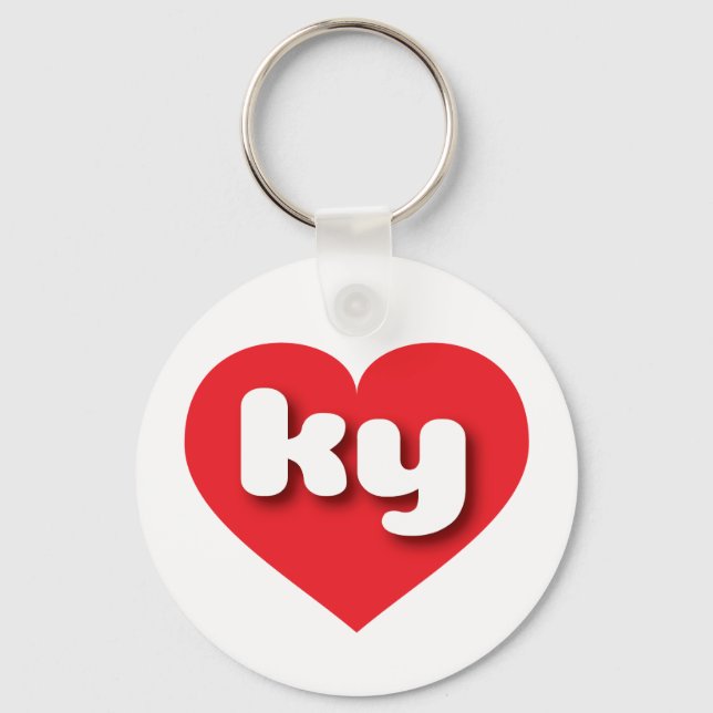 Porte-clés Kentucky red heart - I love ky (Recto)