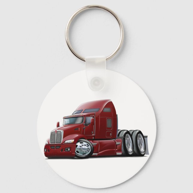 Porte-clés Kenworth 660 Maroon Truck (Recto)