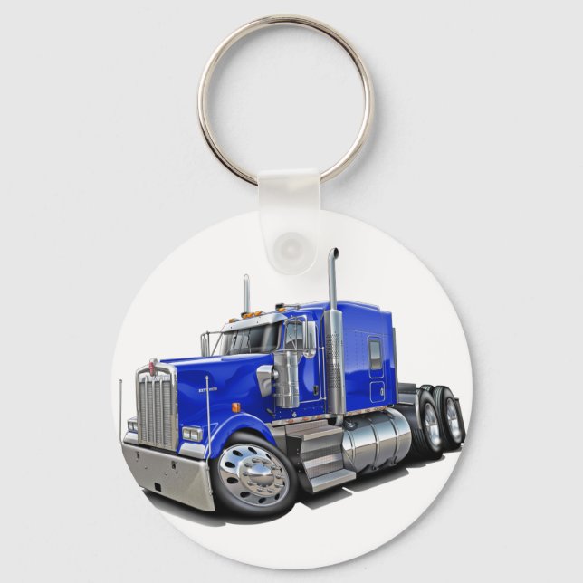 Porte-clés Kenworth w900 Blue Truck (Recto)