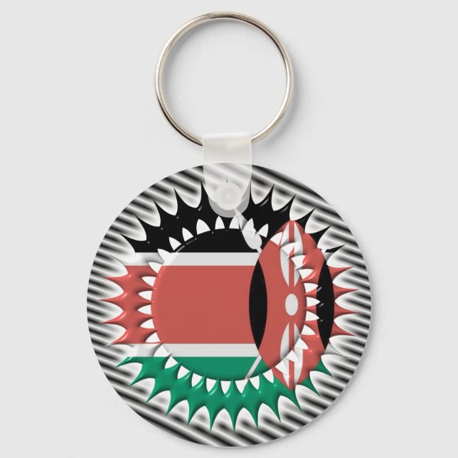 Porte-clés Kenya Flag Keychain (Recto)
