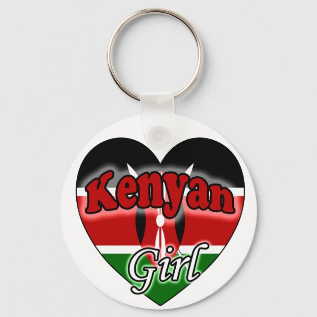 Porte-clés Kényan Girl (Recto)