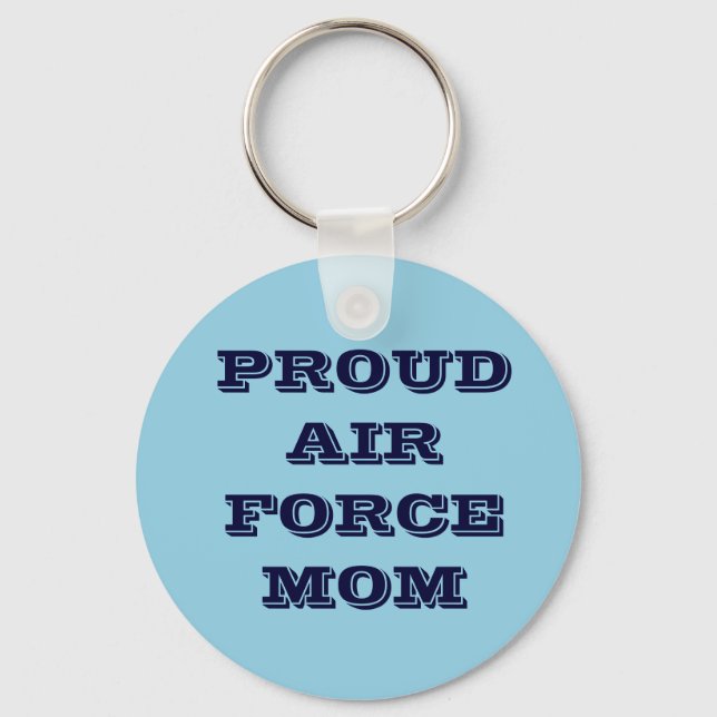 Porte-clés Key Chain Proud Air Force Mom (Recto)