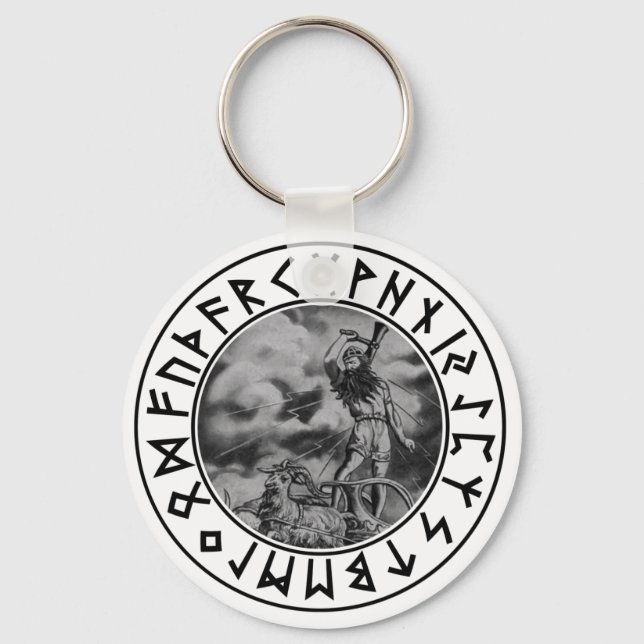 Porte-clés Key Chain Thor rune shield (Recto)