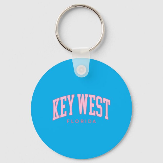 Porte-clés Key West Floride Rétro Prépa Rappel nk Filles (Recto)