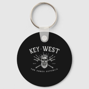 Porte-clés Key West Floride Vintage Poseidon République Conch