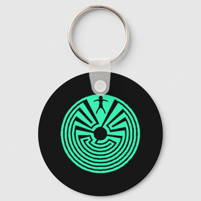 Porte-clés Keychain ~Being WithIn A Circular Labyrinth Maze (Recto)