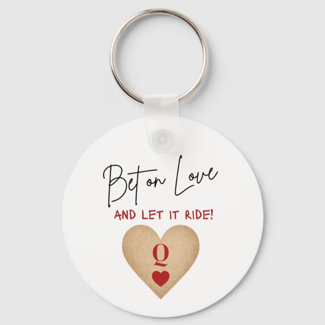 Porte-clés Keychain - Bet on Love, Casino Bachelorette (Recto)