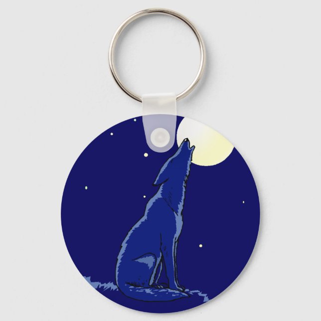 Porte-clés KEYCHAIN Coyote Howling Full Moon Madness Coyotes (Recto)