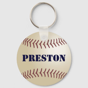 Porte-clés Keychain de baseball Preston par 369MyName