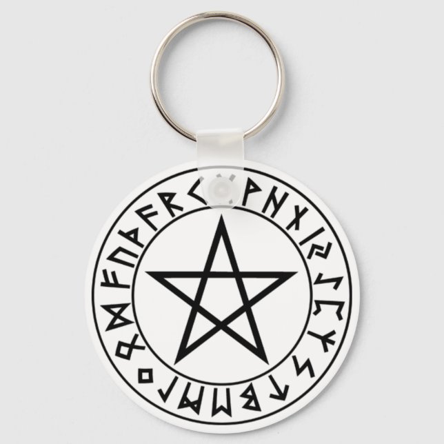 Porte-clés keychain Rune Pentacle (Recto)