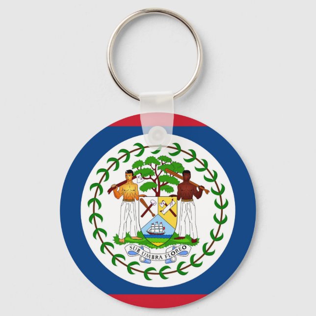 Porte-clés Keychain with Flag of Belize (Recto)