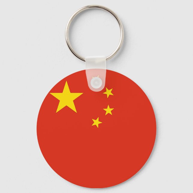 Porte-clés Keychain with Flag of China (Recto)