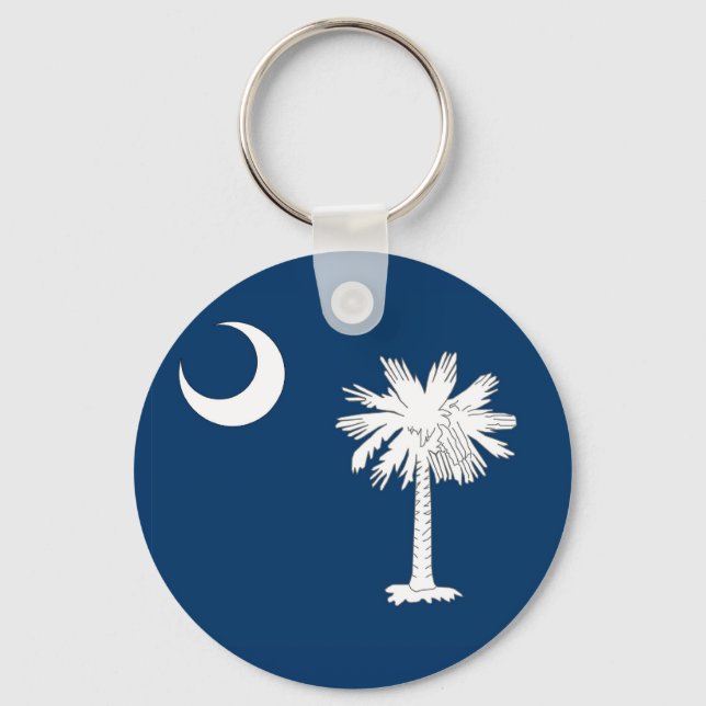 Porte-clés Keychain with Flag of South Carolina State (Recto)