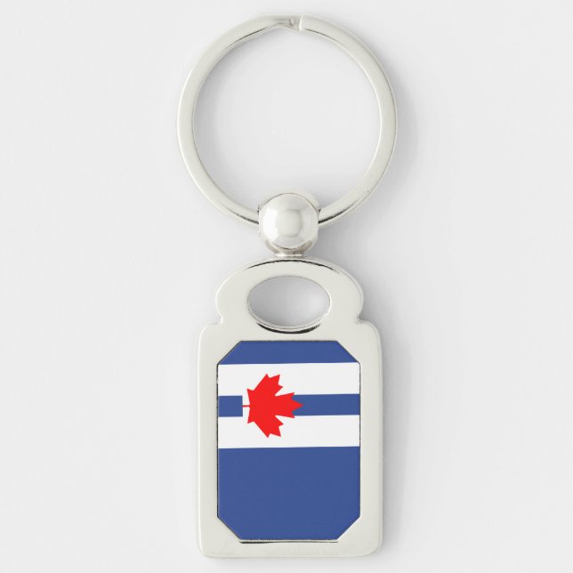 Porte-clés Keychain with flag of Toronto (Devant)