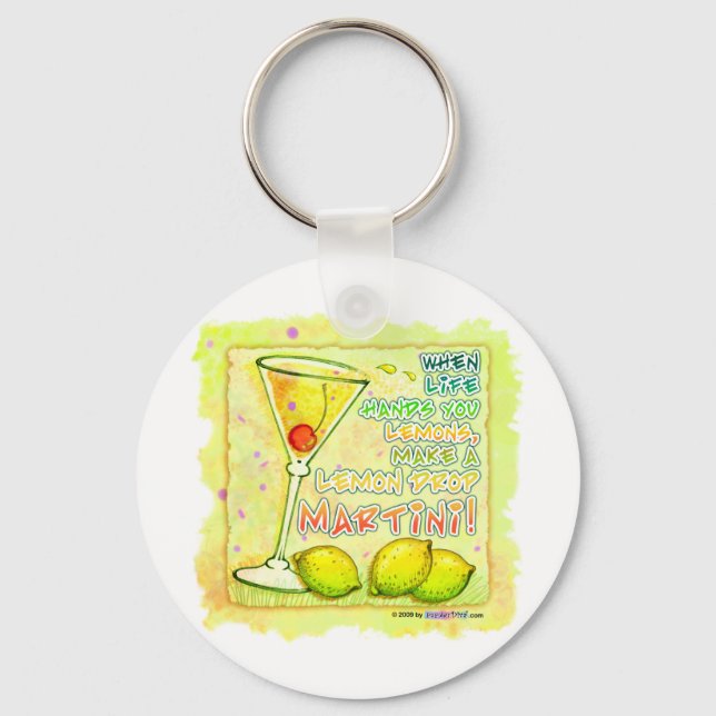 Porte-clés Keychains - Lemon Drop Martini (Recto)