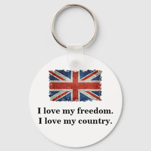 Porte-clés Keyring - Union Jack Flag With Patriotic Slogan 5