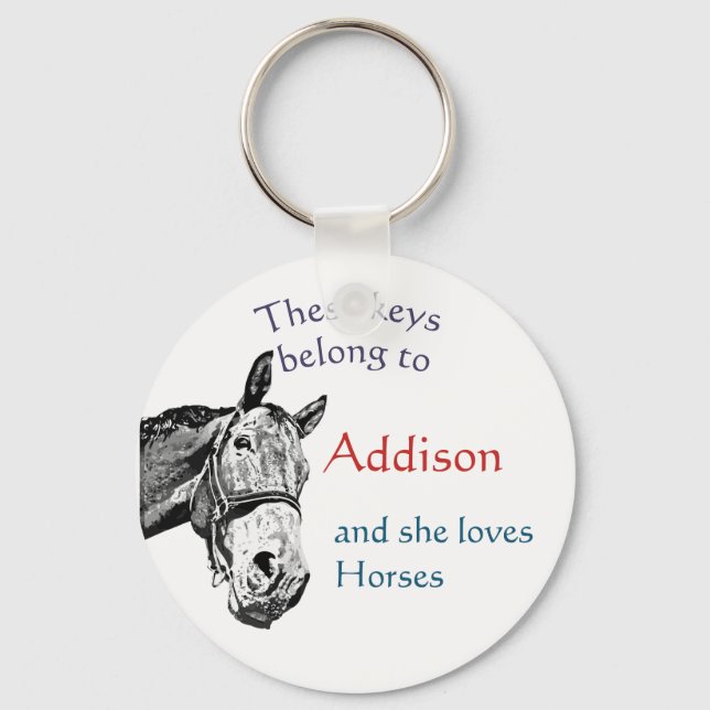 Porte-clés Keys Appartient à Nom Personnalisé Personnalisé El (Recto)