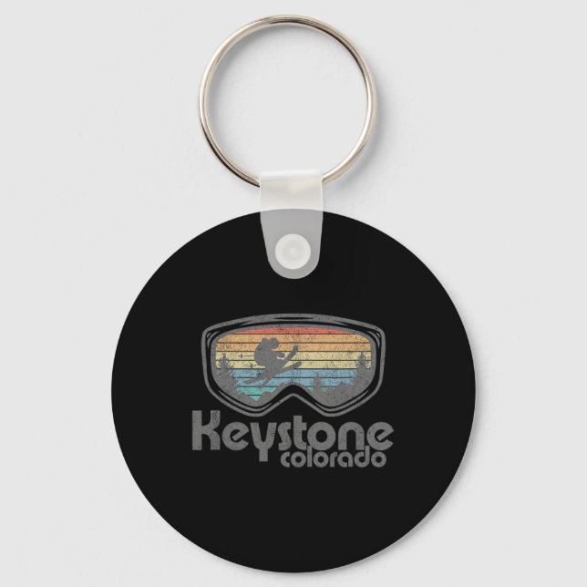 Porte-clés Keystone Colorado Ski Mountain Retro Vacati (Recto)