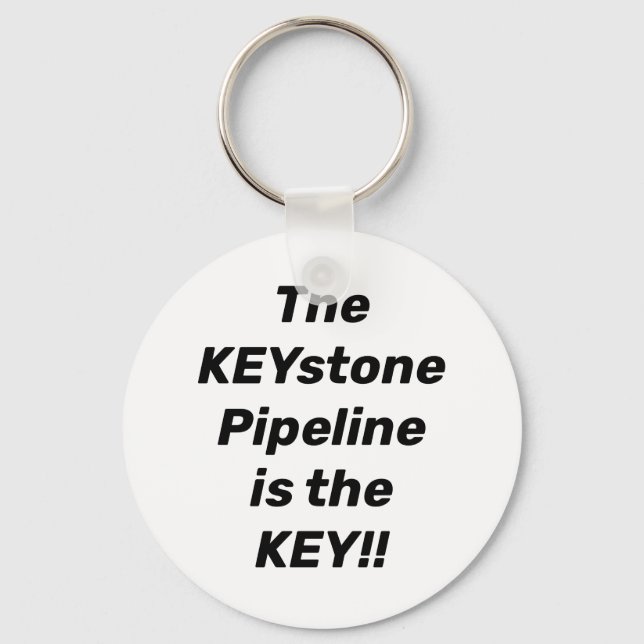 Porte-clés Keystone Pipeline Key Pro Indépendance énergétique (Recto)