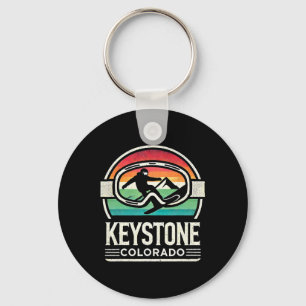 Porte-clés Keystone Snowboard Retro Colorado Mountain Snow